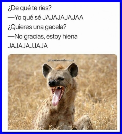 de que te ries